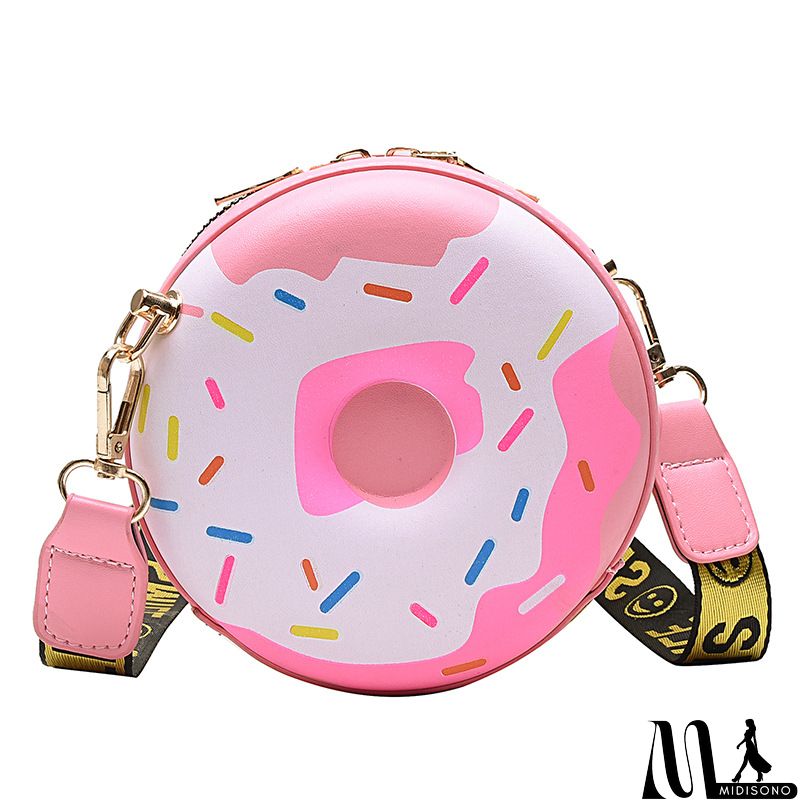MidiSono - Women Creative Donut Round Crossbody Bag