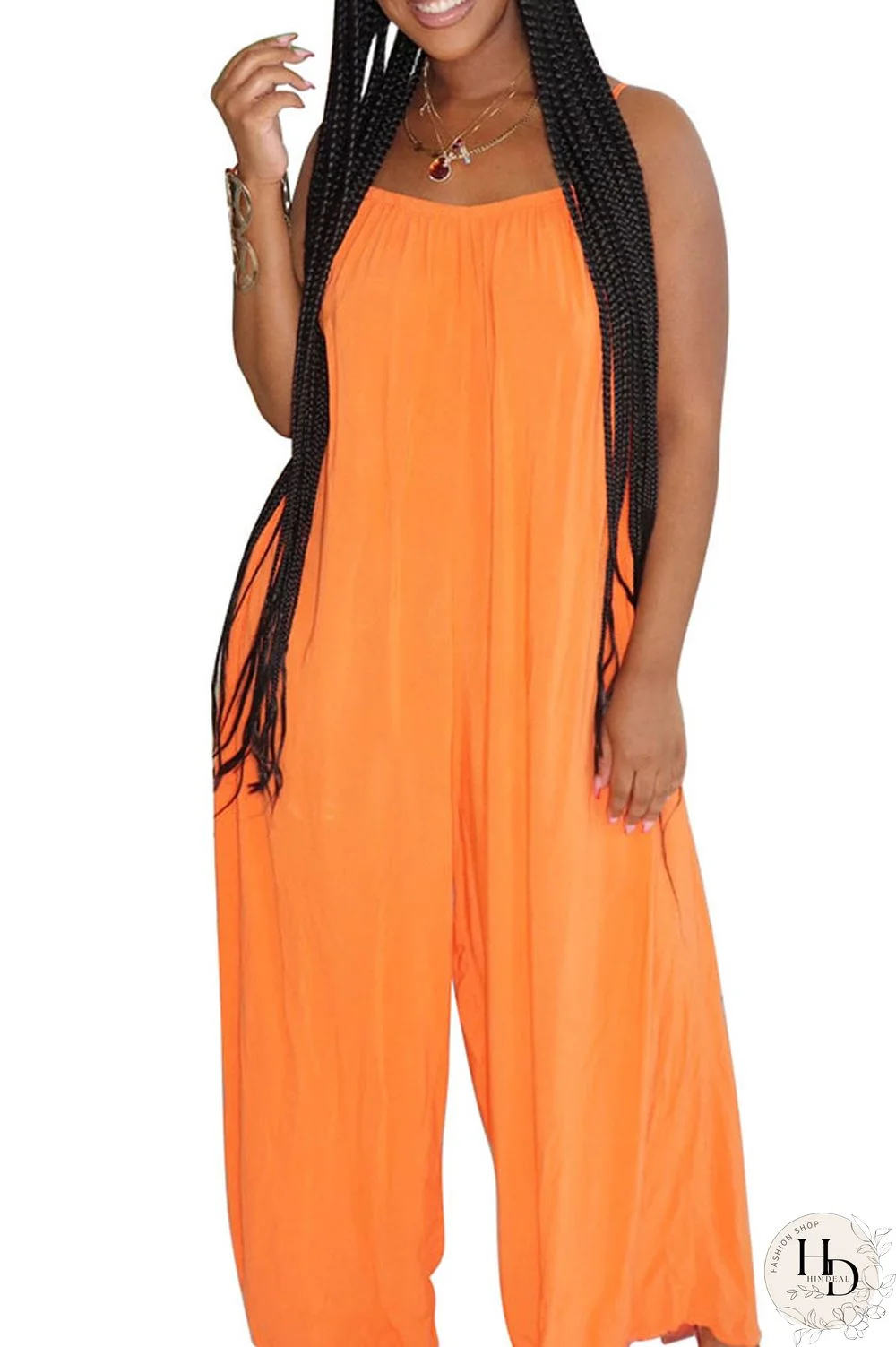 Red Fashion Sexy Solid Slip Jumpsuits