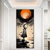 (40*90cm)Girl - Full Round Drill Diamond Painting