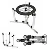 [US Local Warehouse] Bike Wheel Truing Stand Rotating Design Bicycle Wheels Weaving Stand Foldable Bike Hub Spokes Braiding Table for Bike Mechanics and DIY Enthusiasts