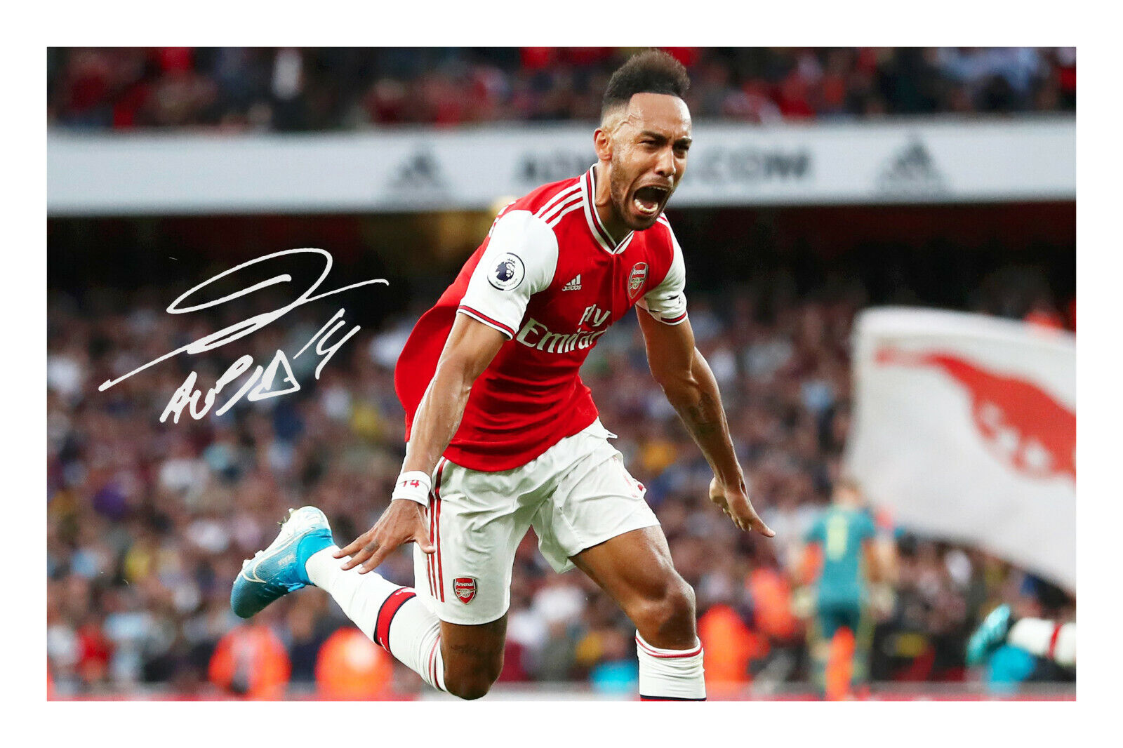 Pierre-Emerick Aubameyang Signed Photo Poster painting Print A4 Arsenal FC Football