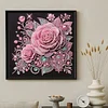 Rose speziell geformte 5D-DIY-Teilbohrer Diamant-Mal-Set Startseite Kunst 30x30cm