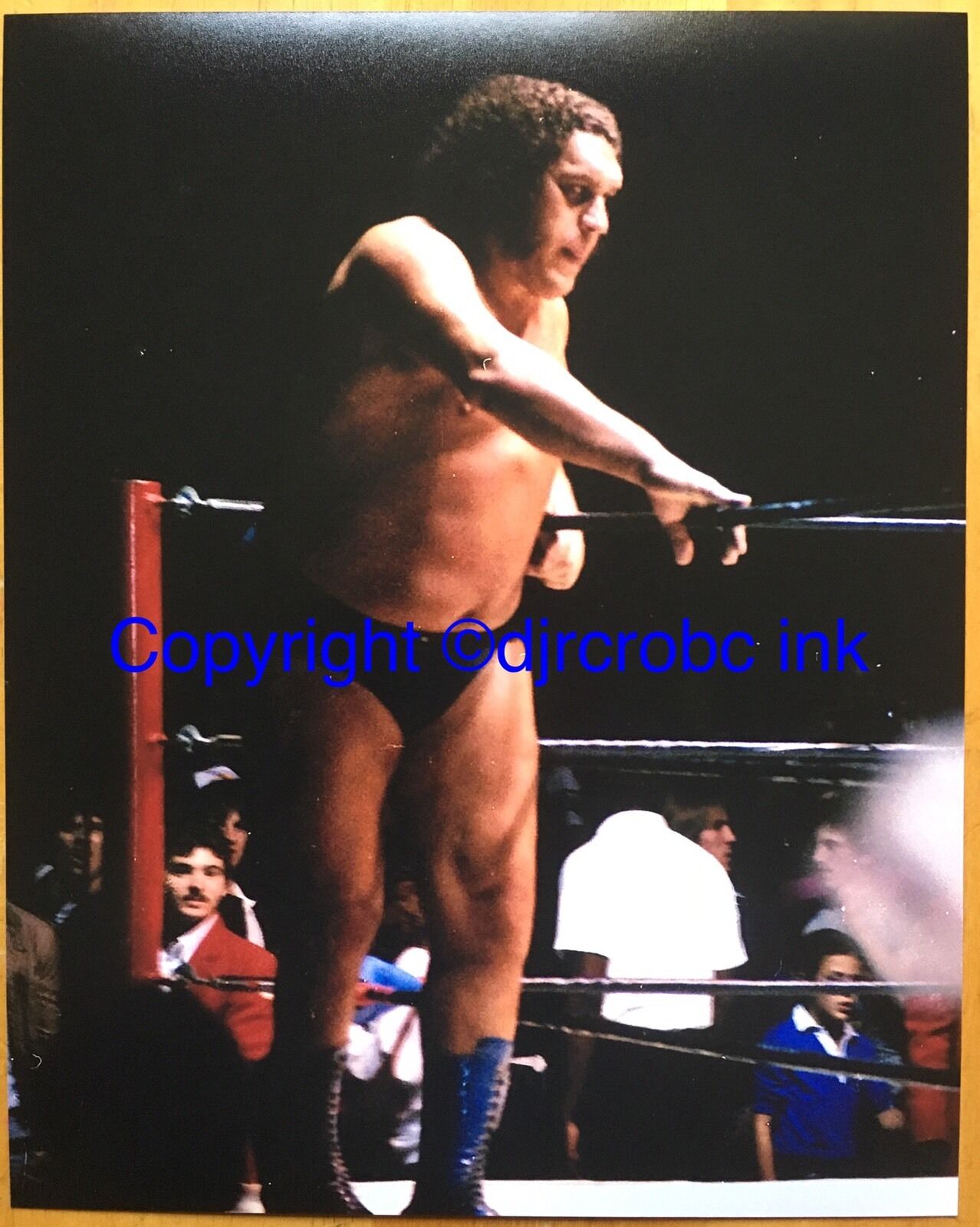 Andre The Giant 8x10 Vintage Wrestling Photo Poster painting Print WWF NWA WWE HOF WCW NXT