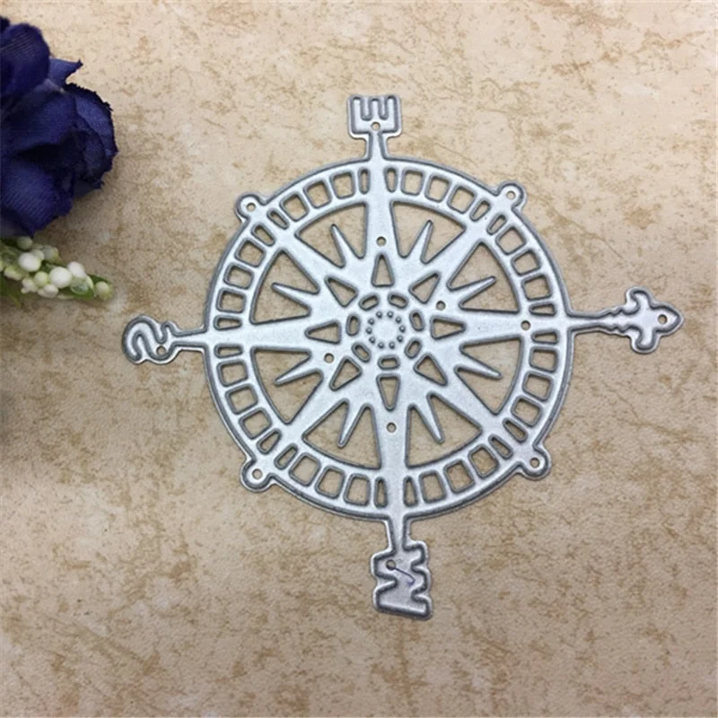 Compass Shapes Metal Cutting Dies Stencil Scrapbooking Photo Album Card Paper Embossing Craft DIY