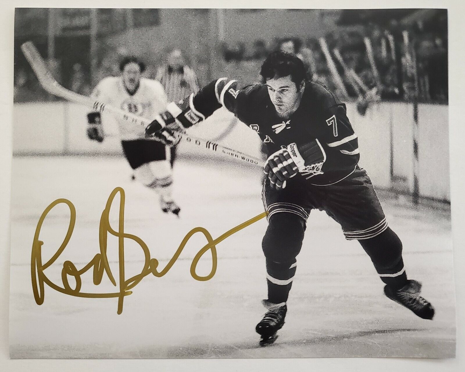 Rod Gilbert Signed 8x10 Photo Poster painting NHL NY Rangers Hockey Legend Autograph RAD