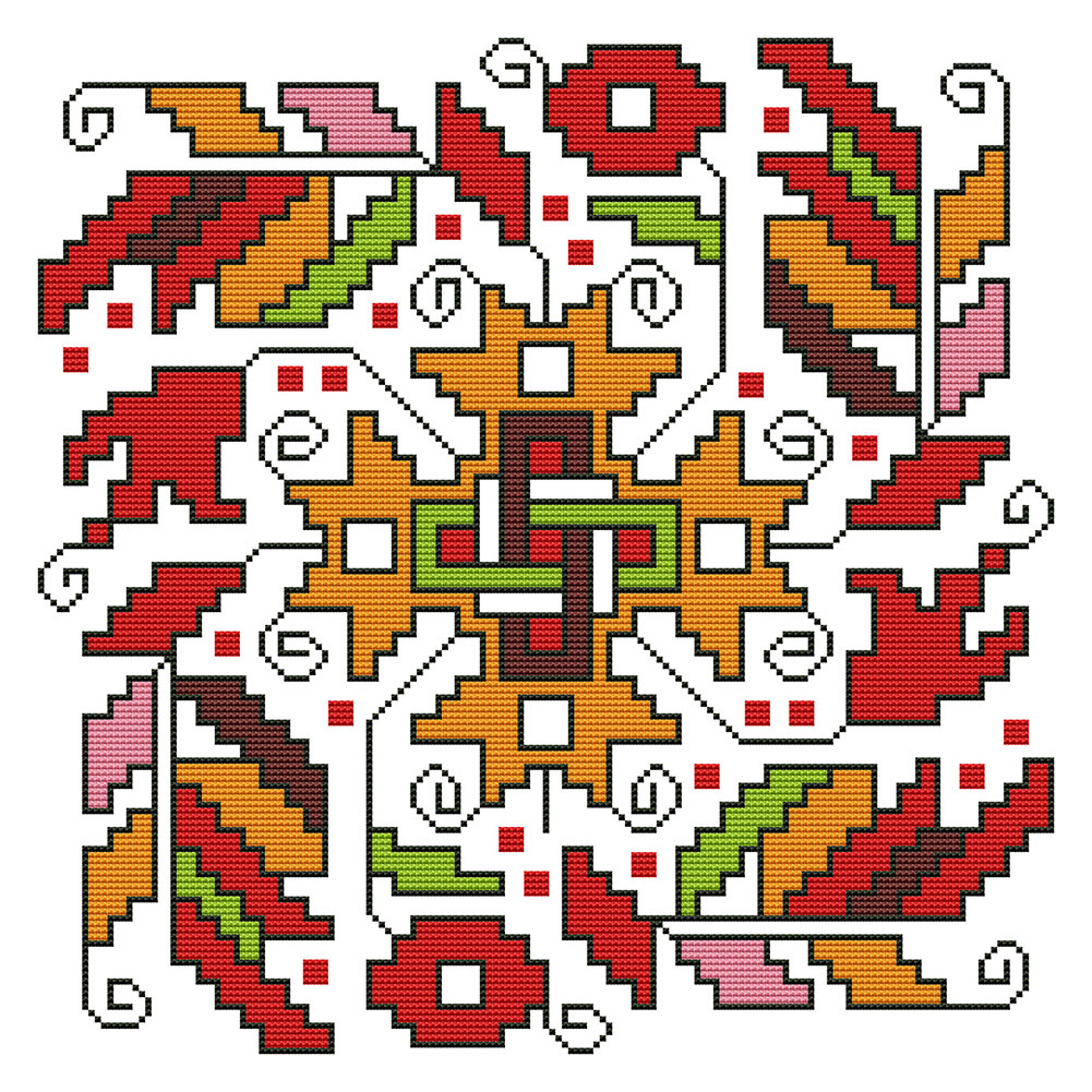 

Totem Pattern - 11CT Stamped Cross Stitch - 46*46CM, 501 Original