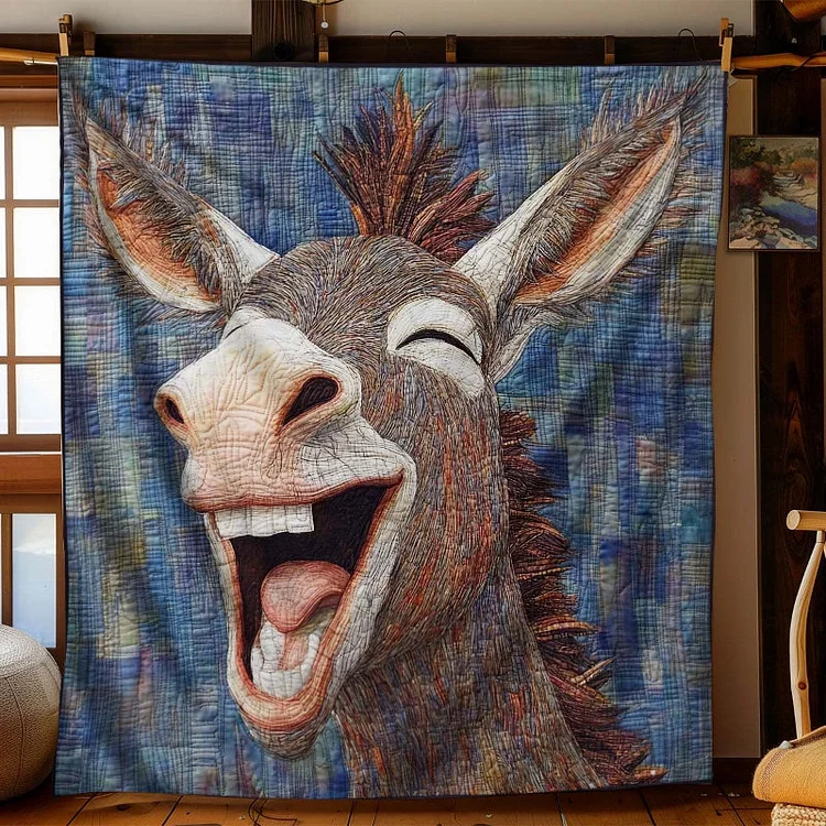 Laughing Donkey Blanket - H223 - Premium Blanket The Cold Blanket