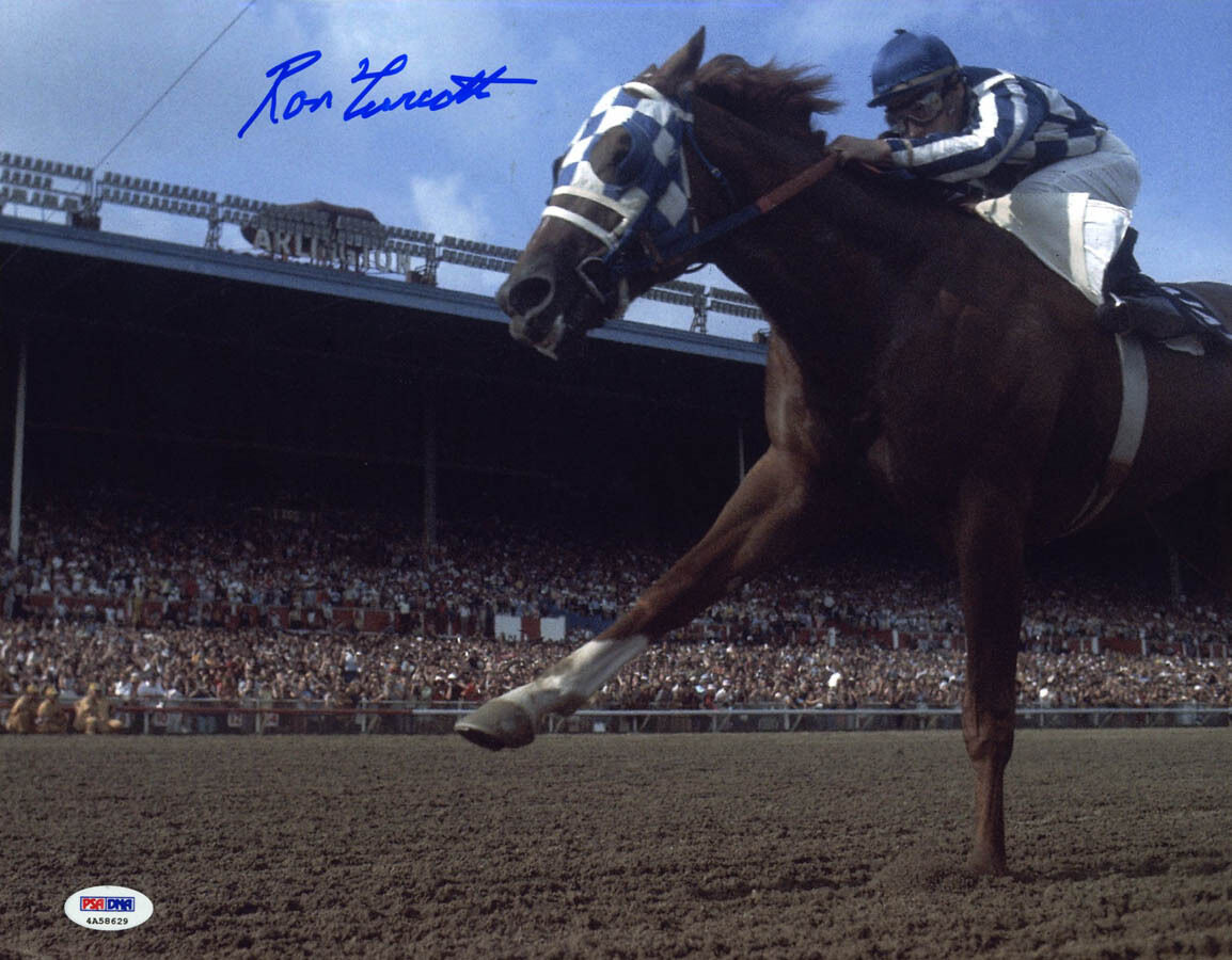 Ron Turcotte SIGNED 11x14 Photo Poster painting Secretariat TC JOCKEY ITP PSA/DNA AUTOGRAPHED