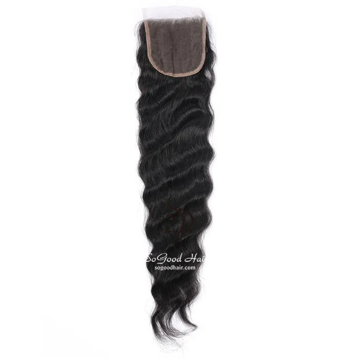 4x4 Loose Wave Brazilian Virgin Hair Lace Closure