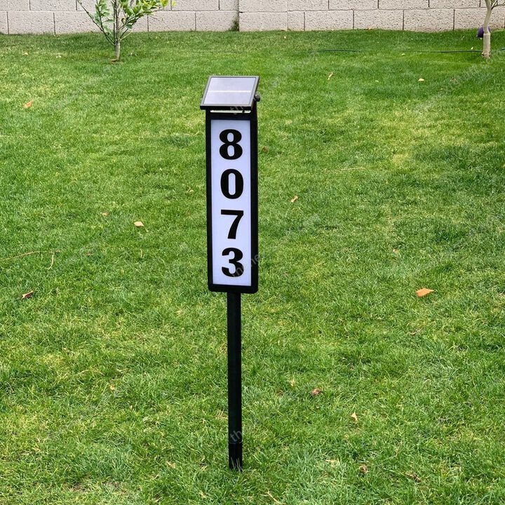 Solar Sign Solar Lighted Address Sign