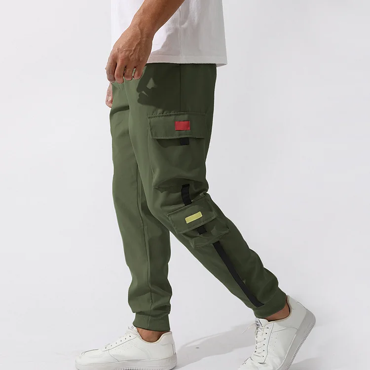 PASUXI Hot Selling New Fashion Men Streetwear Hip Hop Pants Joggers Casual Active Sports Sweatpants Pockets Cargo Pants huanwei