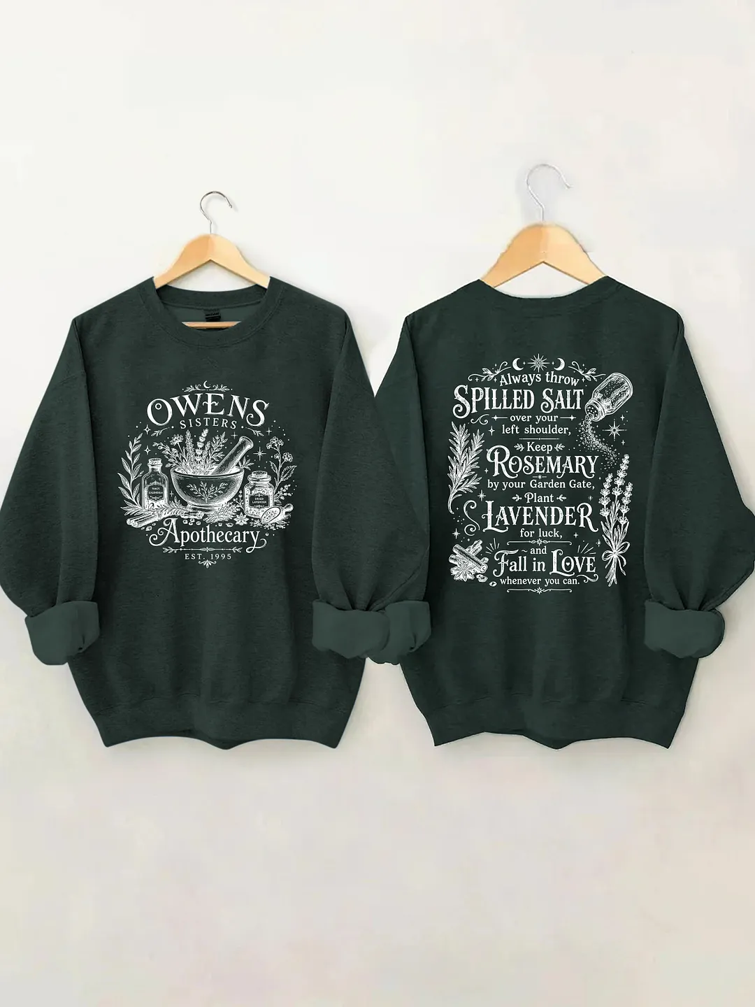Magic Practical Owens Sisters Apothecary Sweatshirt
