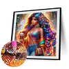 Diamond Painting -DIY Round Drill Girl(40x40cm)
