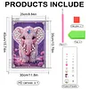 Diamond Painting-DIY Special Shaped Drill Pearl Painting Pink Elephant(30x40cm)