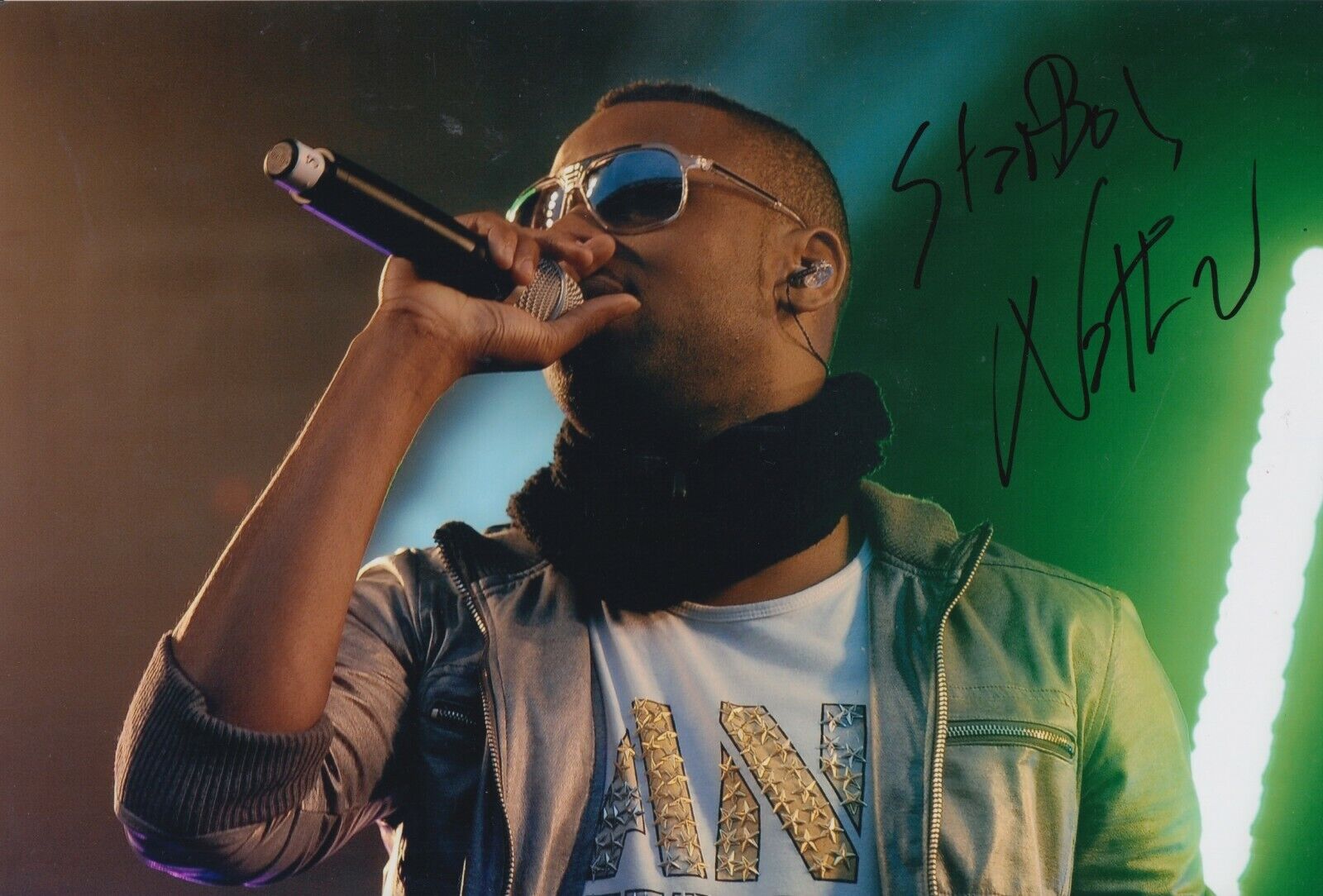 Starboy Nathan Hand Signed 12x8 Photo Poster painting - Music Autograph.