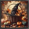Halloween Witch Hat-11CT Stamped Cross Stitch 45*45cm tapestrymarket