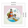 Spring By The Sea - 14CT Stamped Cross Stitch 16*16cm/6.3*6.3in