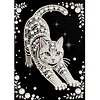 Katzen-DIY, Perlengem&auml;lde-Kunstsets, Perlengem&auml;lde, Bildkunst, Basteln 30x40 cm f&uuml;r Erwachsene, Anf&auml;nger, Wanddekoration f&uuml;r Zuhause, ohne Rahmen,