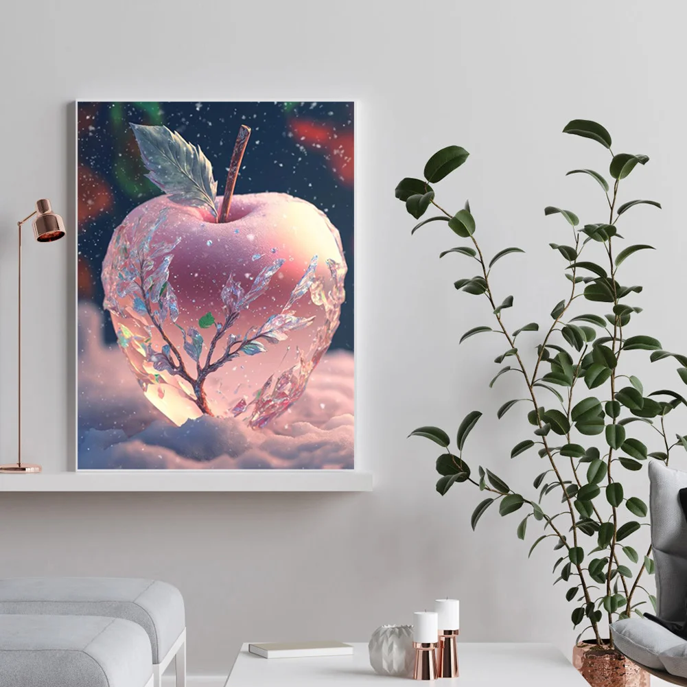 Diamond Painting - Full Round Drill - Snowflake Apple(Canvas|30*40cm)