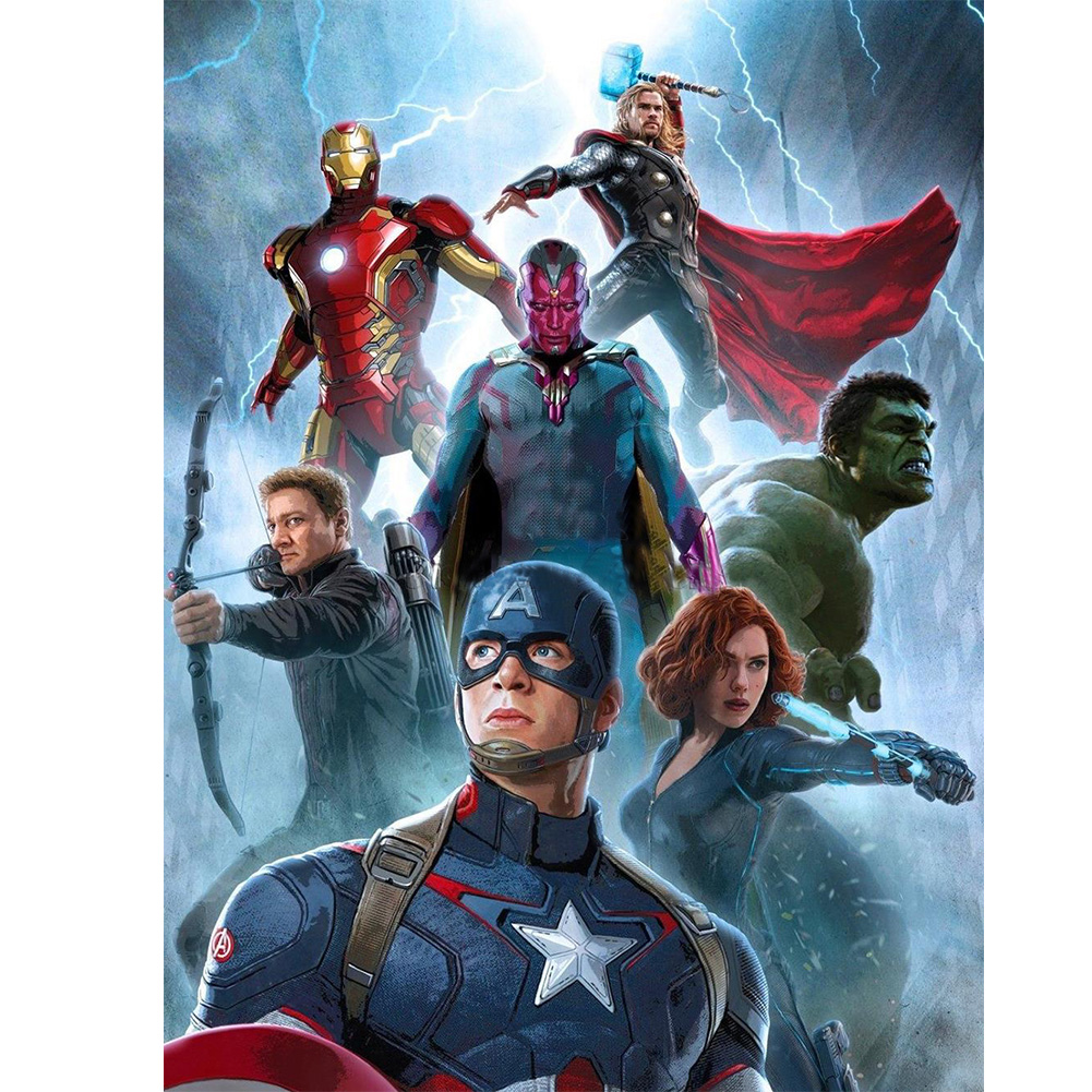 

The Avengers - Round Drill Diamond Painting - 30*40CM, Square diamond 30*40cm, 501 Original