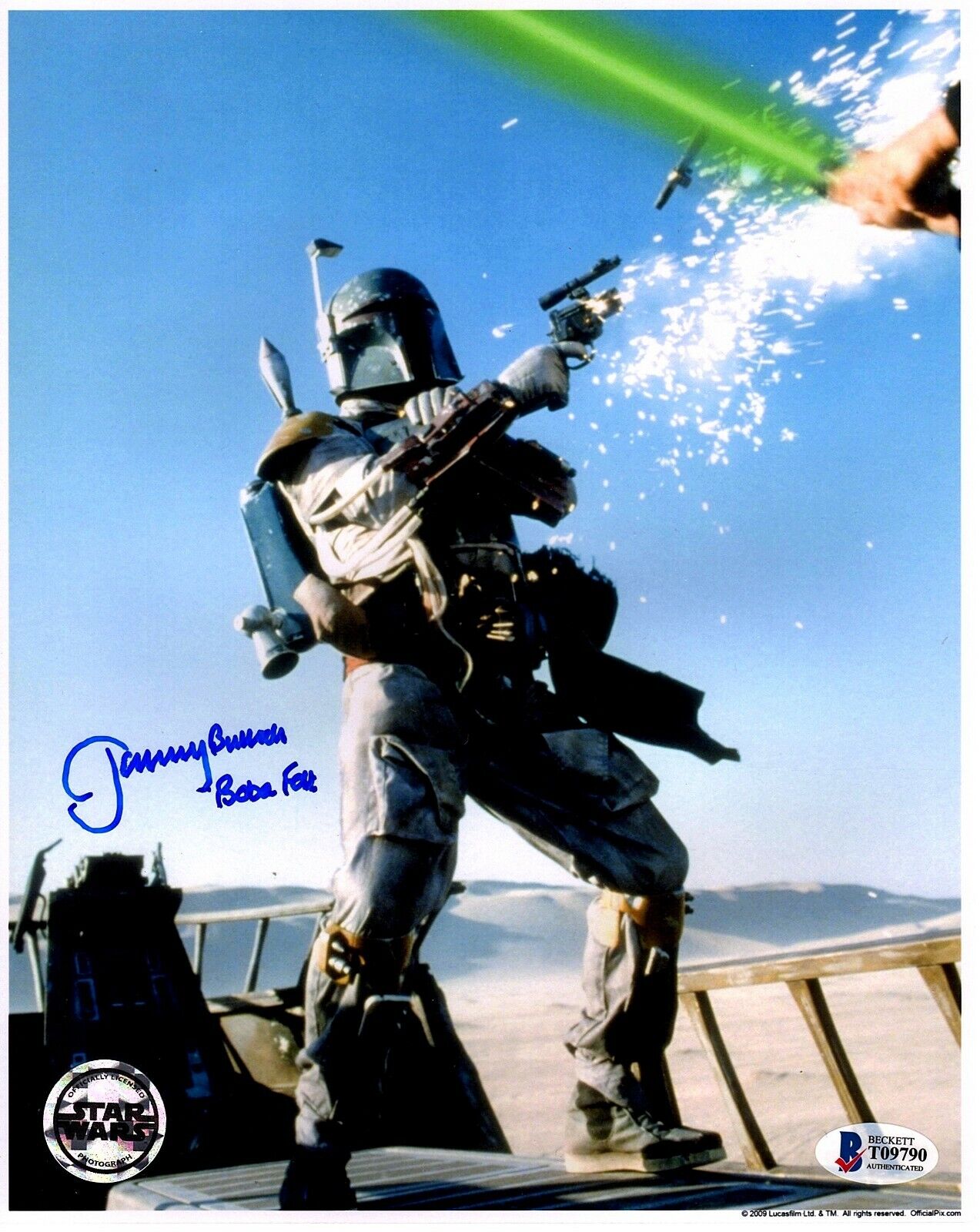 JEREMY BULLOCH Signed 8x10 Metallic Photo Poster painting STAR WARS Boba Fett