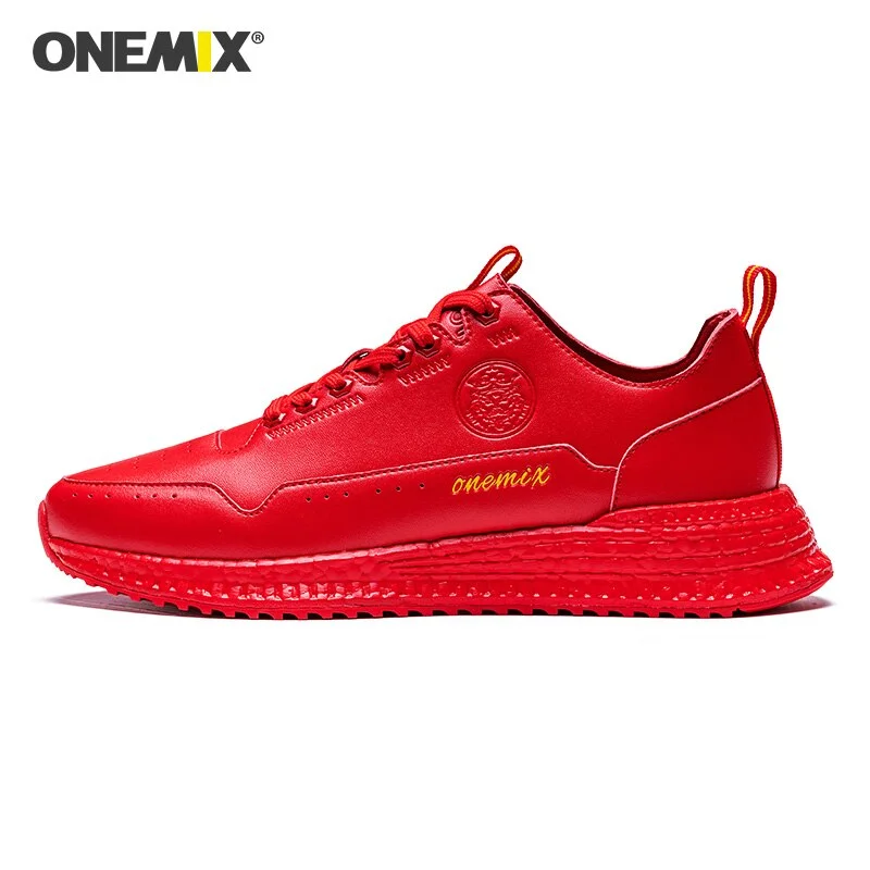 ONEMIX 2021 Men Casual Shoes Breathable Lightweight Running Sneaker Shock Absorption Jogging Shoes Male Tennis Training Footwear