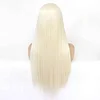 Handmade Super Realistic and Natural Medium Length Straight Women's Lace Wig