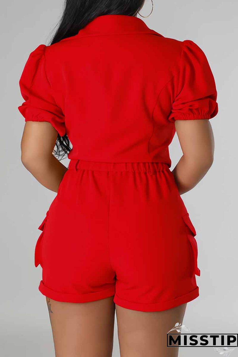 Black Casual Print Letter Turndown Collar Short Sleeve Two Pieces