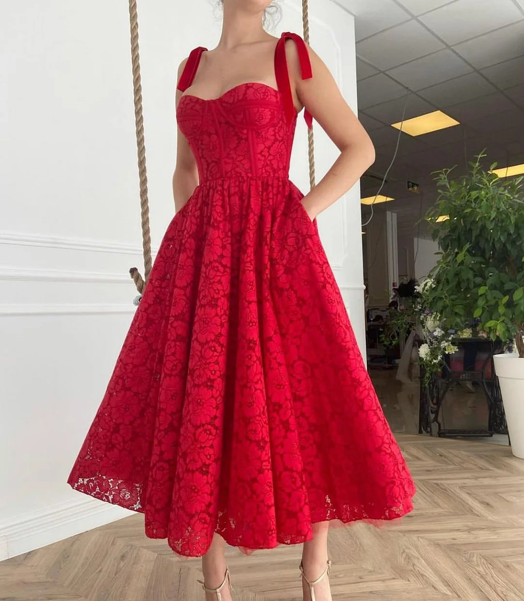 Red Blossom Dress
