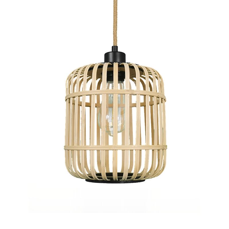 Creative Rattan Birdcage Pendant Light Lampshade For Bedroom