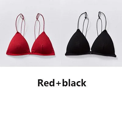 Sexy women's seamless front closed bra bra wireless push-ups bra backless comfortable soft underwear bra...