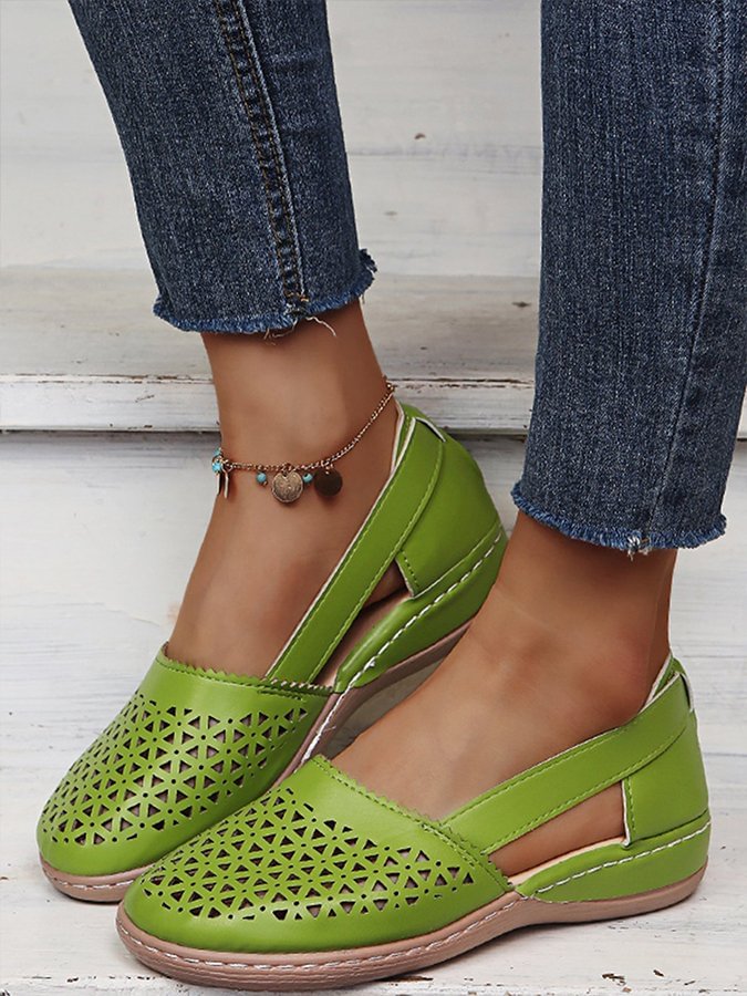 Women's Cutout Wedge Sandals