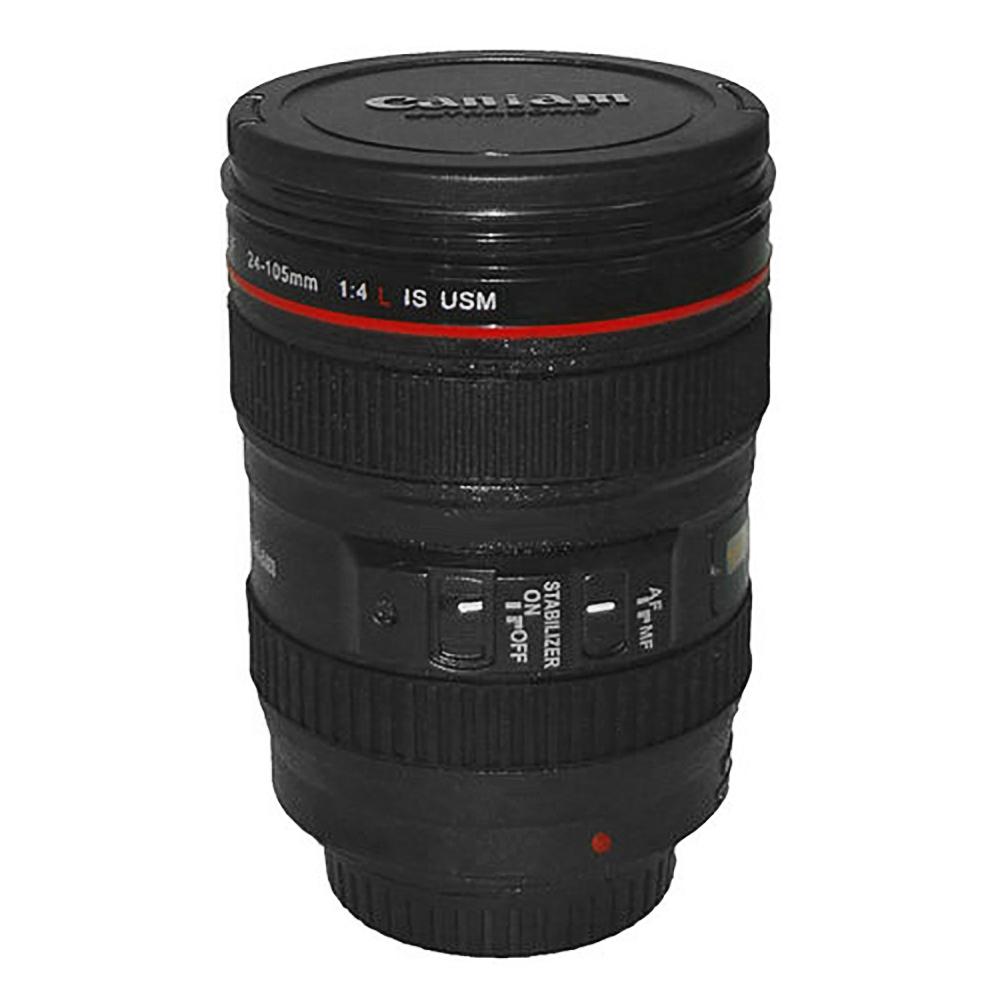 

Creative SLR Camera Lens Shaped Mugs Drrinking Cup 420ml Drinkware with Lid, 501 Original