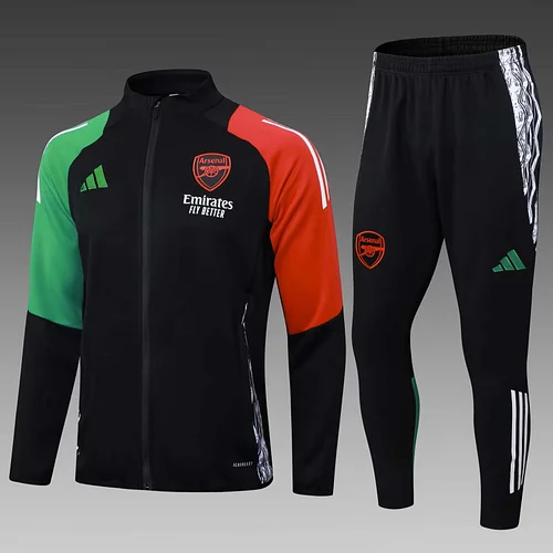 2025/2026 Arsenal Long Zipped Jacket Black Football Shirt 1:1 Thai Quality Set