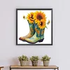 Diamond Painting-DIY Full Round Drill Flower Boots