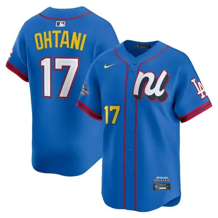 Youth National League #17 Shohei Ohtani  Blue 2025 All-Star Edition Limited Player Jersey