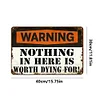 Warning - Metal Tin Signs(8*12Inch/12*16Inch)
