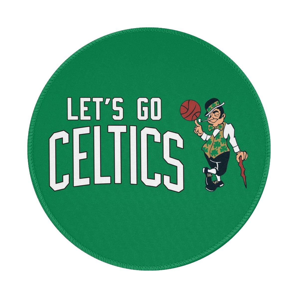 Boston Celtics Lets Go Round Non-Slip Thick Rubber Modern Gaming Mousepad