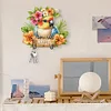 (US Only)Parrot Theme Wood DIY Diamond Painting Hooks Home Decor Craft Kit for Wall Decor