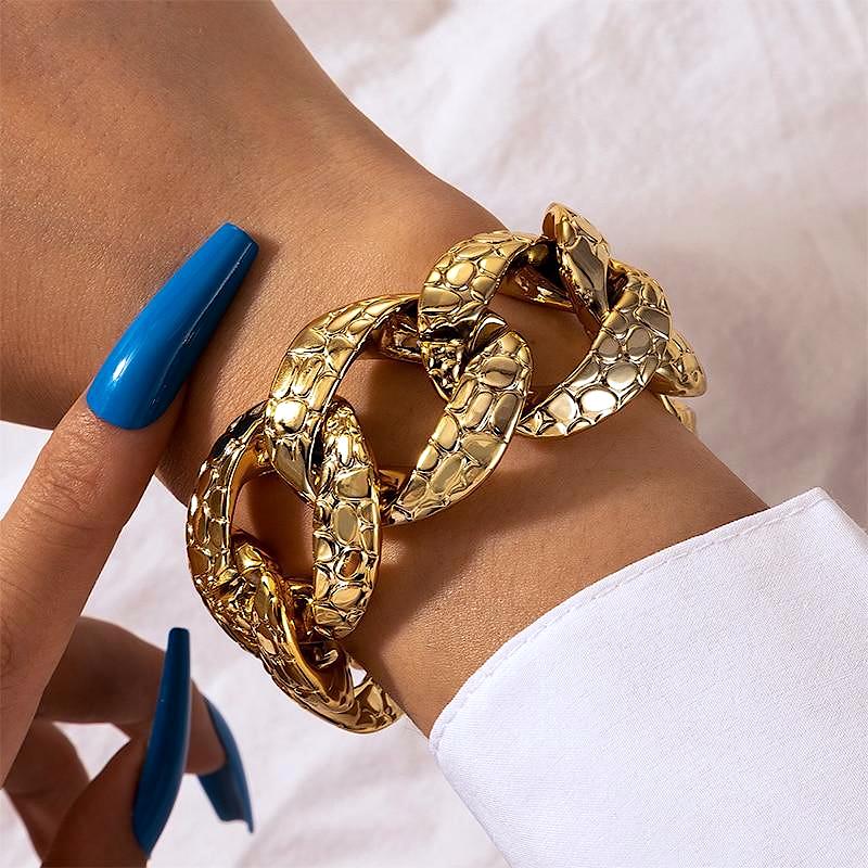 Elena Chunky Cuban Bracelet-Mayoulove