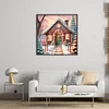 Xmas House-11CT Stamped Cross Stitch 50*50cm