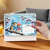 Bluebird 2027 DIY Diamond Painting Calendar Kit with Special Shaped Partial Drill Resin Diamonds 7.68x6.69in Monthly Flip Tabletop Calendar for Adults Beginners Home Office Decor Gift