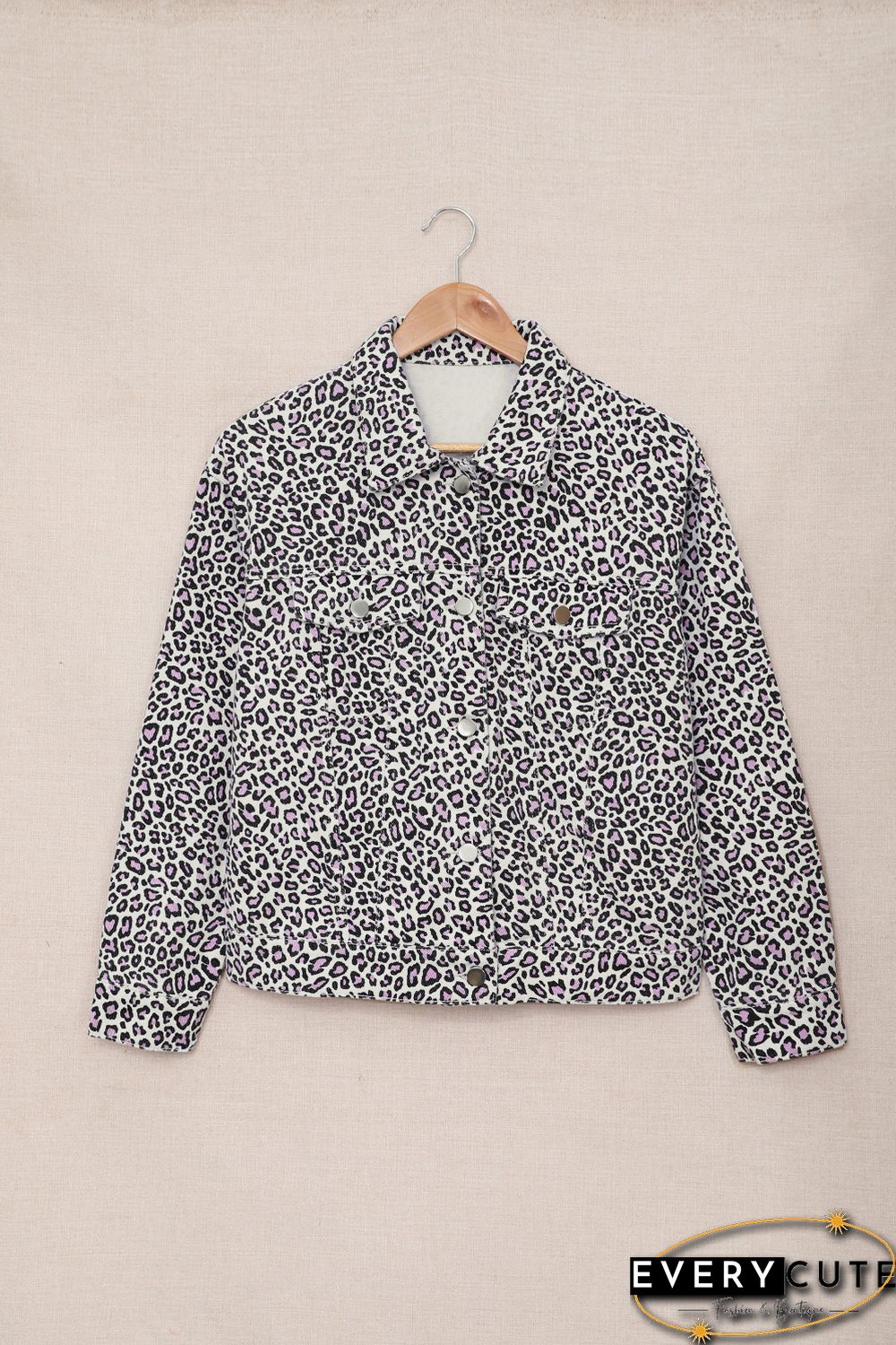Leopard Print Casual Jacket