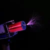 Handheld Tesla Coil Touchable Artificial Lightning Spark Gap Arc Generator, Portable Rechargeable Science Teaching Experiment Tool