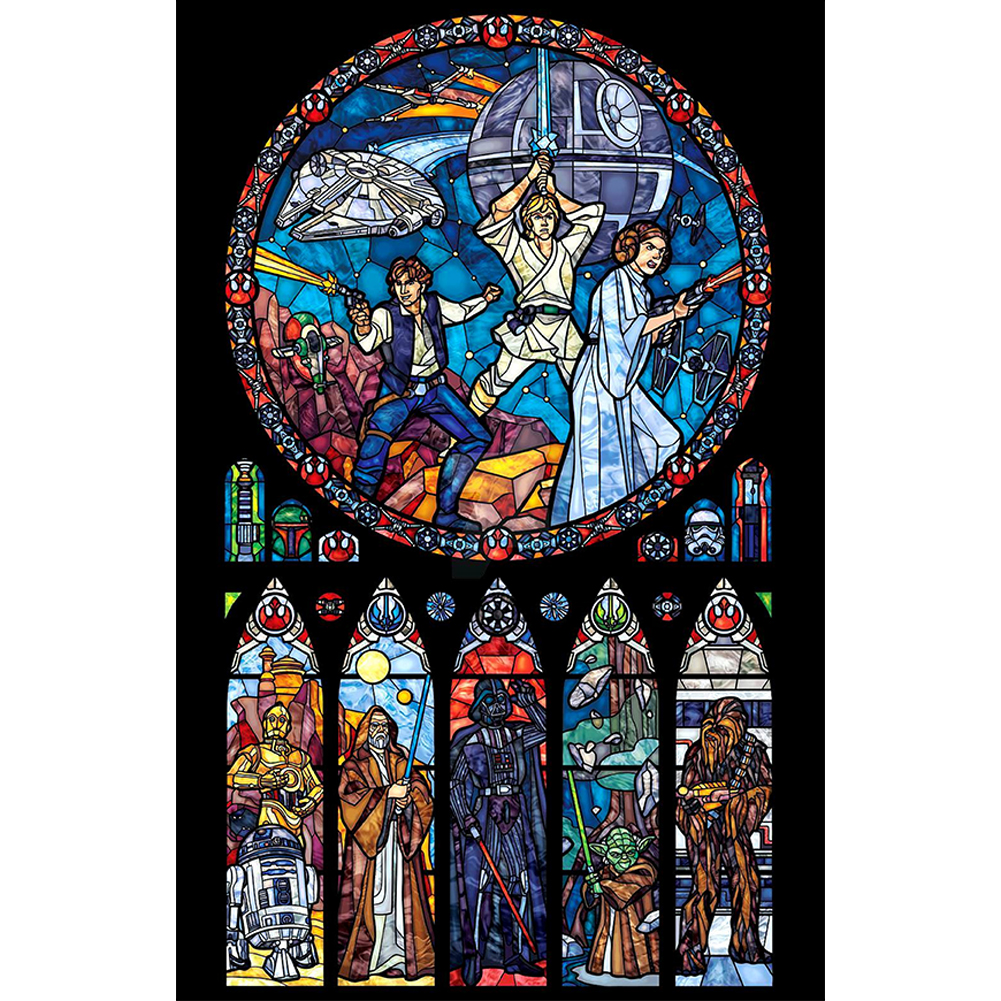 

45*65CM-Round Drill Diamond Painting-Abstract Warrior, 501 Original
