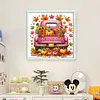 Pumpkin Truck-11CT Stamped Cross Stitch 50*50cm/19.69*19.69in