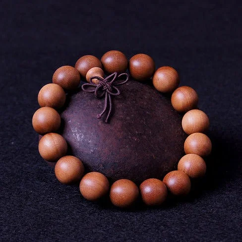 India Laoshan Sandalwood Beads Bracelet 12mm