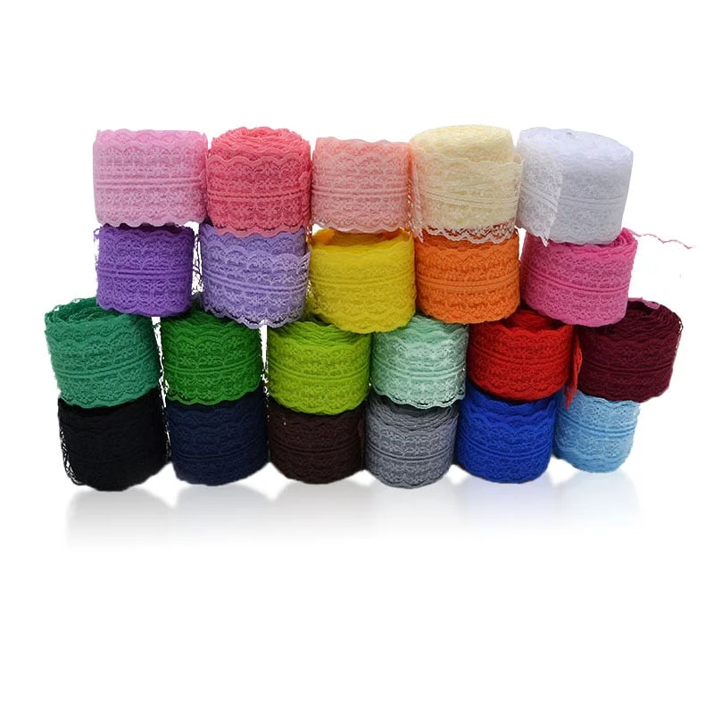 10m/lot 4.5cm Lace Ribbon Lace Trim Fabric Rustic Wedding Decoration Handcrafted Embroidered Sewing Clothes Dress DIY Material