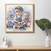 Diamond Painting-DIY Crystal Rhinestone Playing Boy