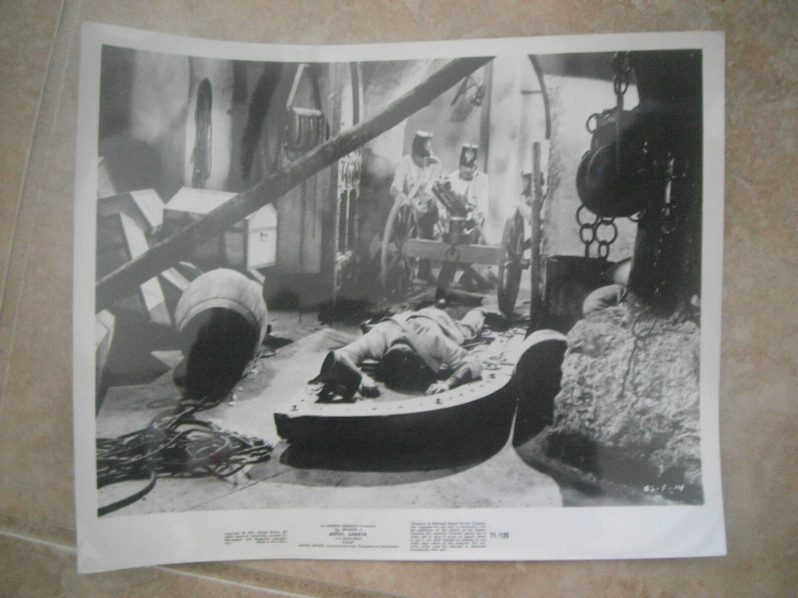 Adios Sabata B&W 8x10 Promo Photo Poster painting Lobby Card